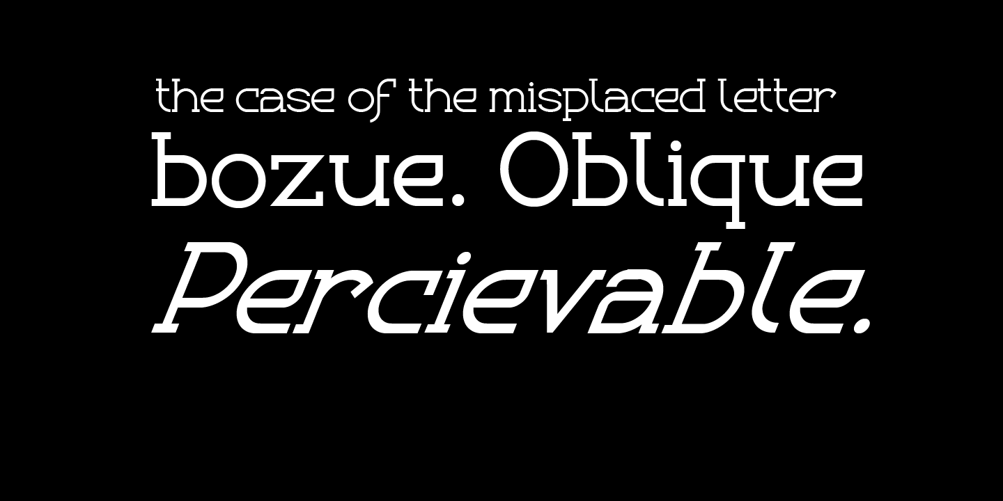 Beispiel einer Bozue-Schriftart #3